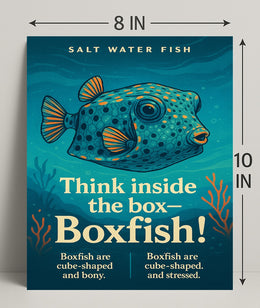 Think Inside the BoxBoxfish Poster PosterGoat