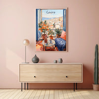 Tranquil Balcony in Cairo Poster