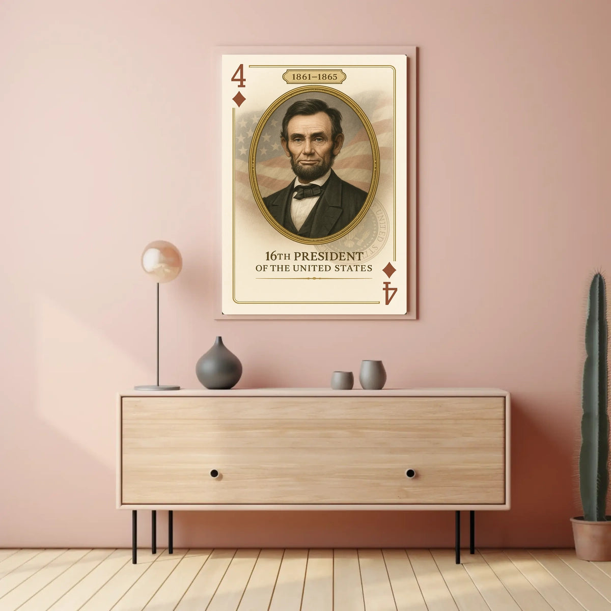Abraham Lincoln 16th President Scenic Wall Art Poster
