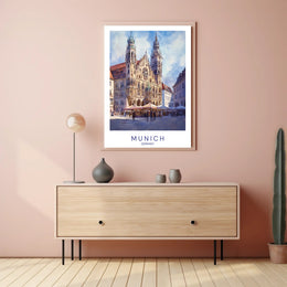 Munich Architectural Landmark Poster PosterGoat