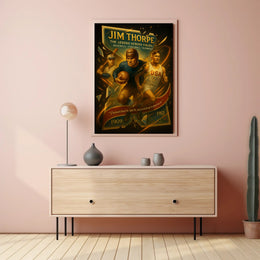 Jim Thorpe Legend Across Fields Poster Art PosterGoat