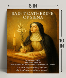 Saint Catherine of Siena Poster PosterGoat