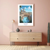 Historic Bath, England Travel Poster PosterGoat