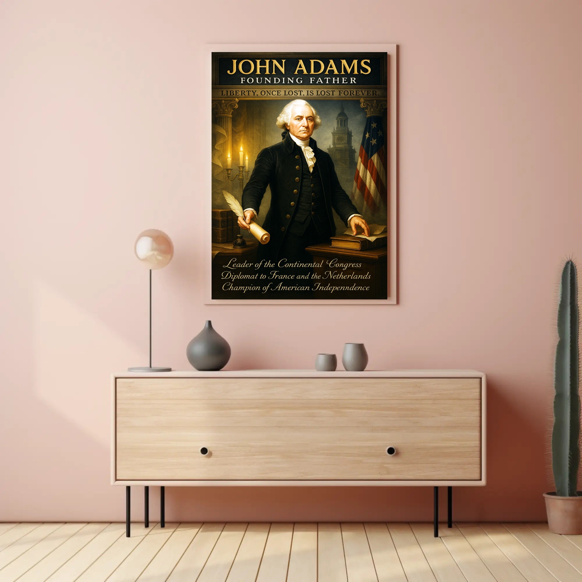 John Adams Founding Father Poster PosterGoat