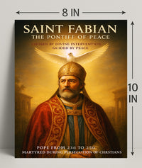 Saint Fabian The Pontiff of Peace Poster PosterGoat