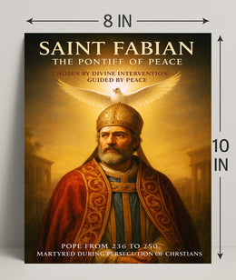Saint Fabian The Pontiff of Peace Poster PosterGoat