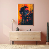 Vibrant Abstract Portrait Abstract Poster