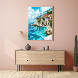 Albania Albanian Riviera Coastal View Poster