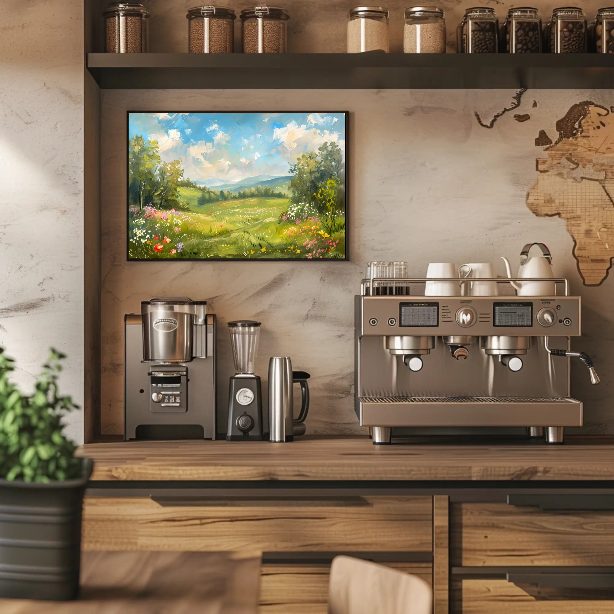 Serene Meadow Blossoms Poster