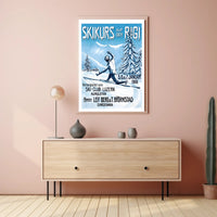 Ski Course on Mount Rigi Poster PosterGoat
