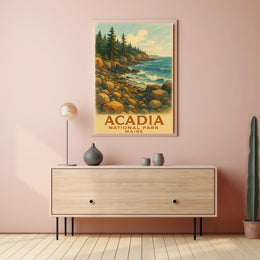 Acadia National Park Maine Poster