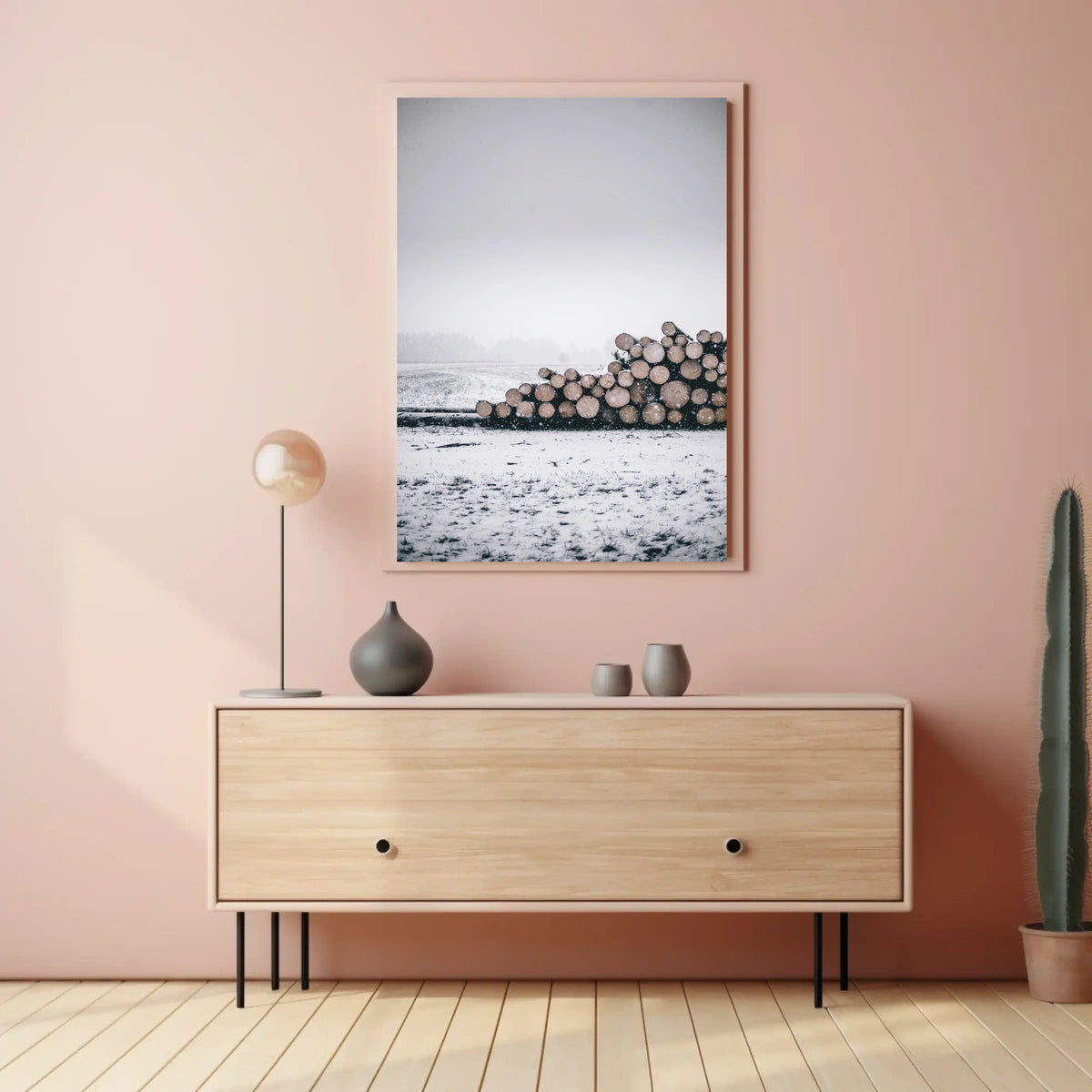 Serene Winter Timber Scene National Park Poster