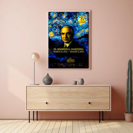 Warren G. Harding 29th President of the United States Presidential Masterpiece Series Poster