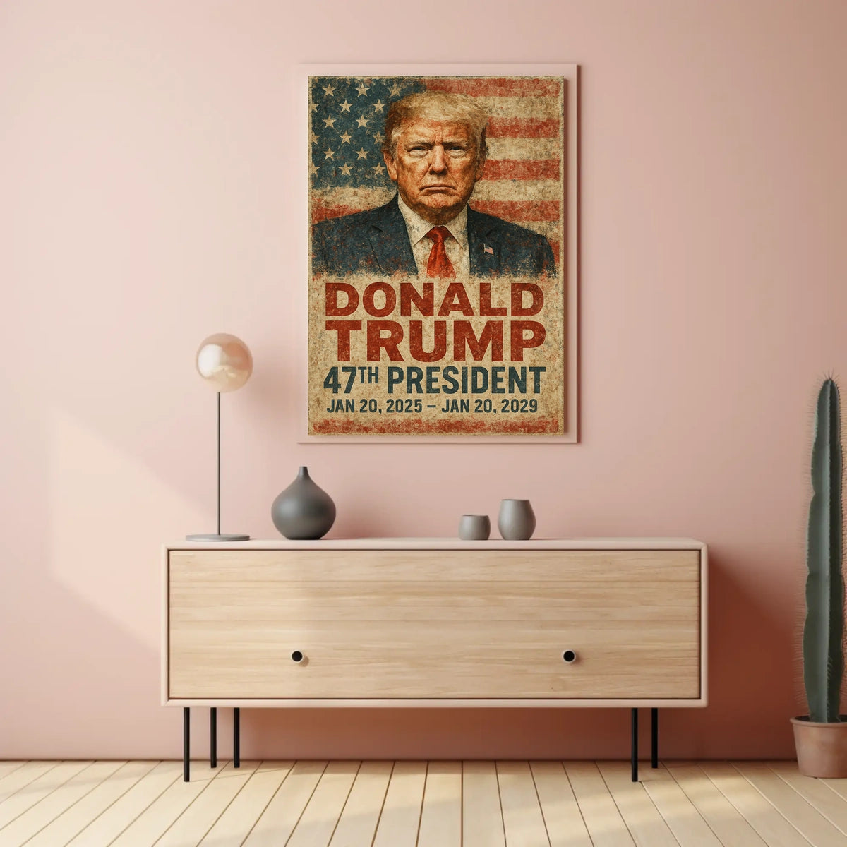 Trump Vision Resolve Patriotic Poster