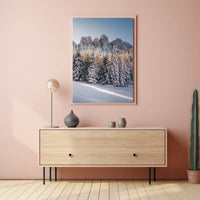 Breathtaking Winter Scene in a National Park Poster