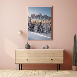 Breathtaking Winter Scene in a National Park Poster