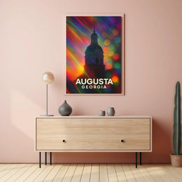 Augusta Georgia Scenic Minimalist Wanderlust Poster