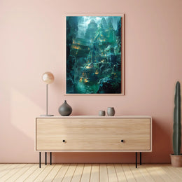 Enchanting Atlantis Fantasy World Poster PosterGoat