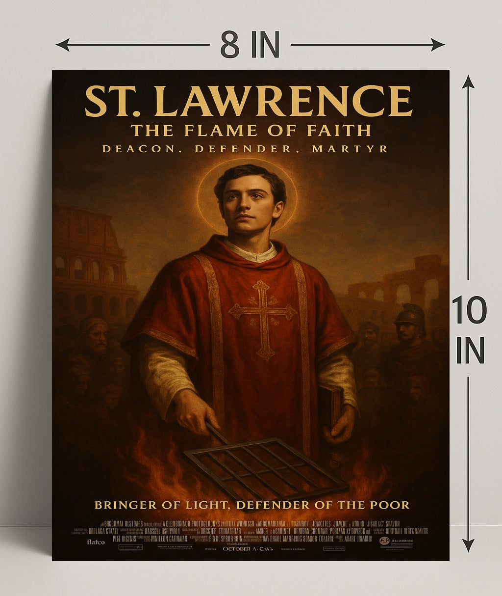 St. Lawrence The Flame Of Faith Poster