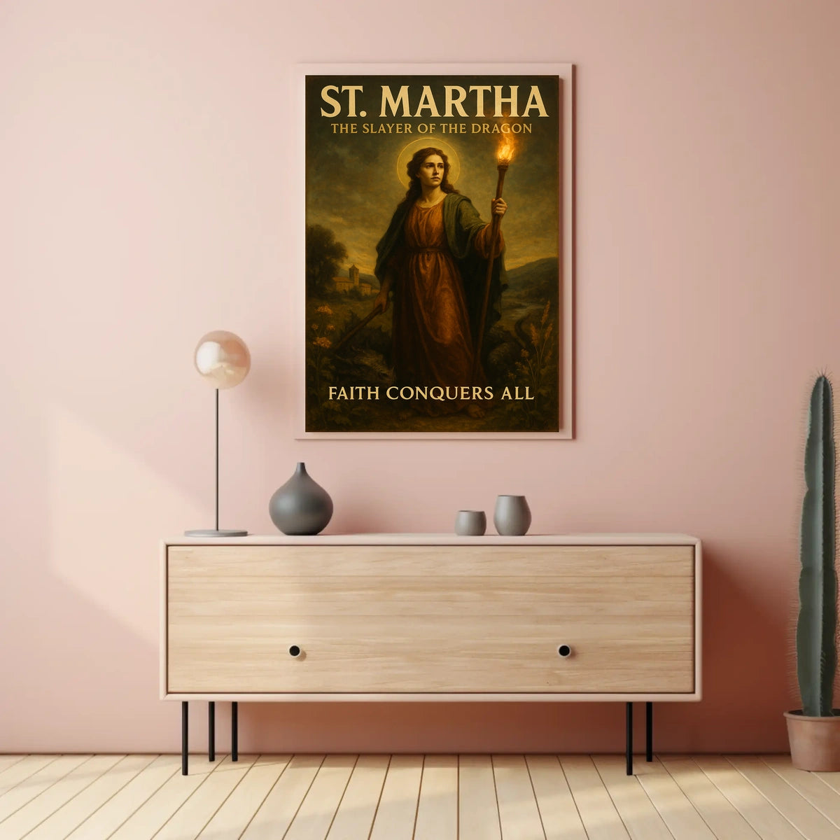 St. Martha The Slayer of the Dragon Poster