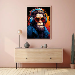 Funky Monkey Vibes Poster