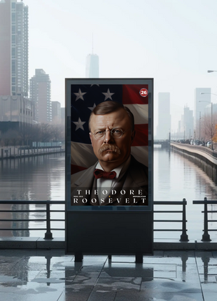 Theodore Roosevelt 26th President Of The United States Portrait