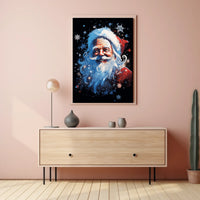 Santa Claus Festive Art Print Poster Abstract, Artistic Category