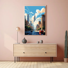 Urban Skyline Serenity Poster