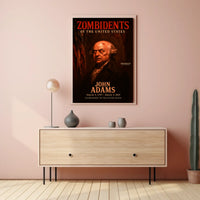 John Adams 2nd President of the United States Zombidents Poster Series