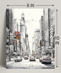 Urban Streetscape Poster