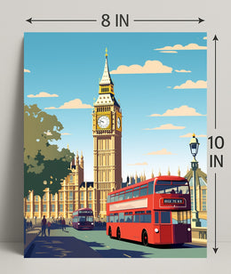 London Landmarks Big Ben And Poster