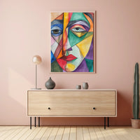 Vibrant Abstract Cityscape Art Poster