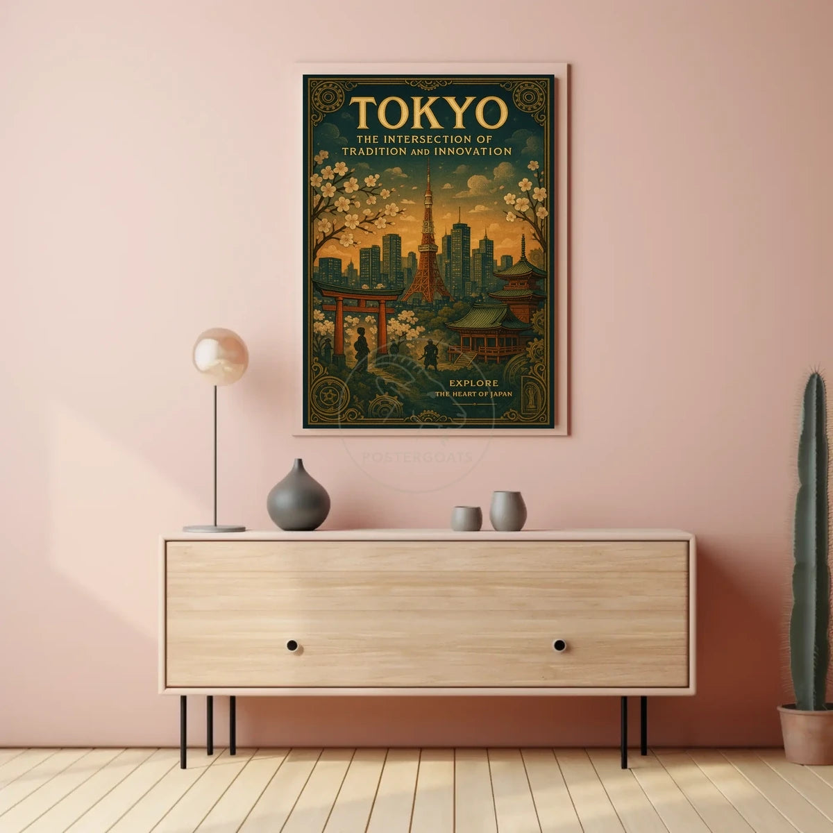 Tokyo's Timeless Blend: A Cultural or Heritage Poster