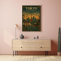Tokyo's Timeless Blend: A Cultural or Heritage Poster