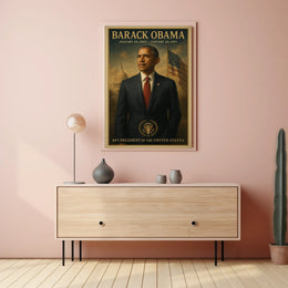 Presidential Portrait Art in Political or Propaganda Poster