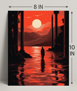 Sunset Reflection Poster
