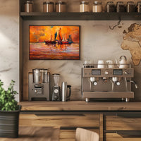 Sunset Sails Poster