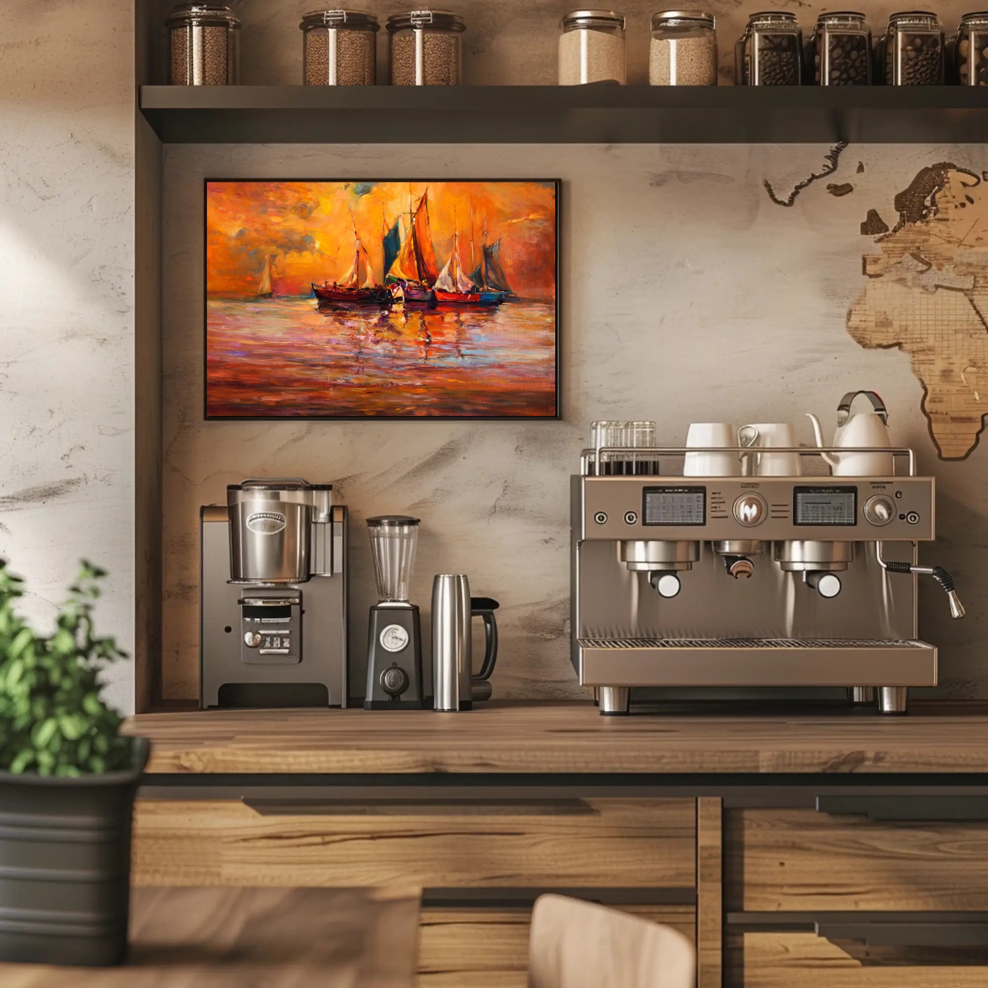 Sunset Sails Poster