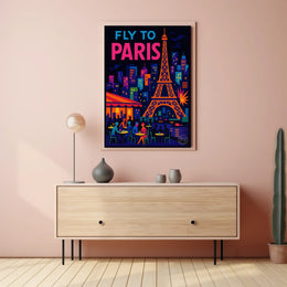 Fly to Paris Poster