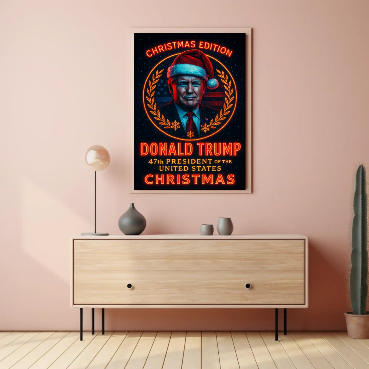 Donald Trump 47Th President Christmas Poster