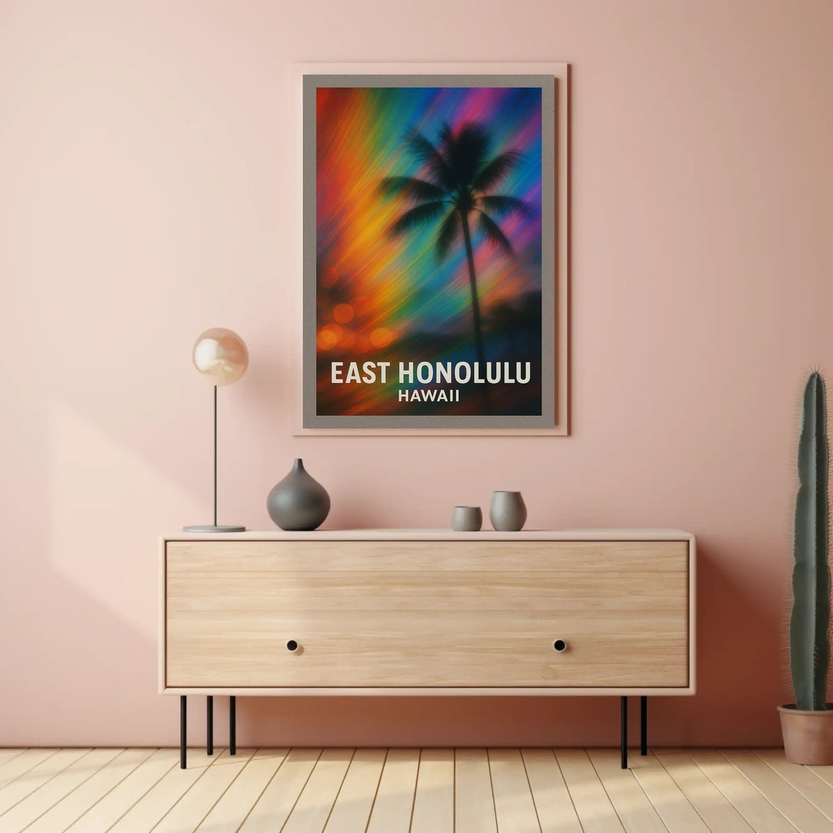 East Honolulu Vibes Wanderlust Impressionism Poster