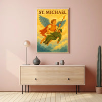 St. Michael Archangel Spiritual Art Poster