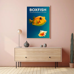 Boxfish The Armored Beauty of the Reef Poster PosterGoat