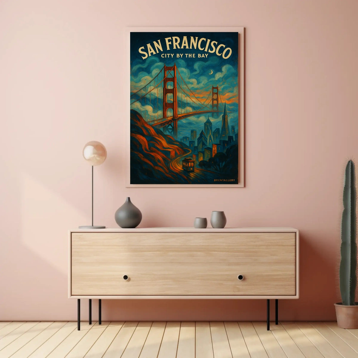 San Francisco Vintage Art Deco Travel Poster