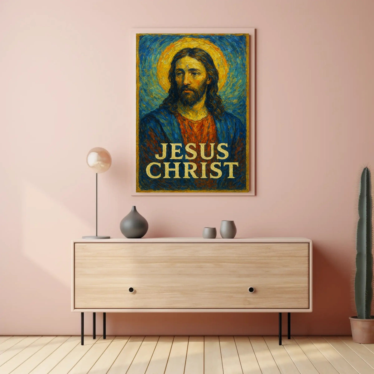Jesus Christ Iconic Representation Poster