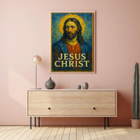Jesus Christ Iconic Representation Poster