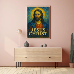 Jesus Christ Iconic Representation Poster