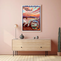La Côte Basque Travel Poster