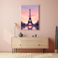 Eiffel Tower Sunset Dreamscape Urban or Cityscape Poster