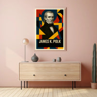 James K. Polk 11th President of the United States Abstract Pop Poster